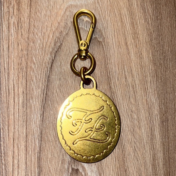 Fendi Gold Monogrammed Keychain - Picture 2 of 3